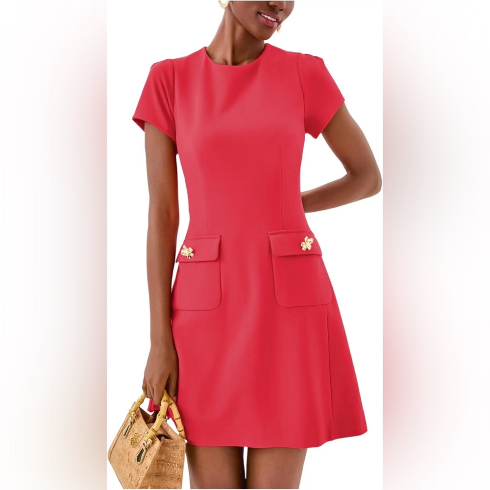 Lilly Pulitzer Fallon Dress in cherry red, Sz 16